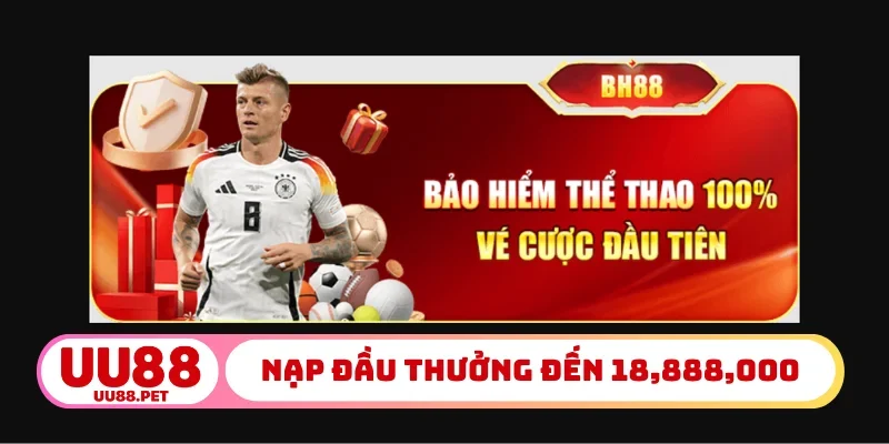 Bảo hiểm 100_ đơn cược thể thao đầu tiên