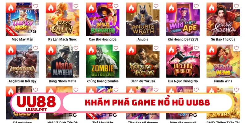 Khám phá game nổ hũ UU88
