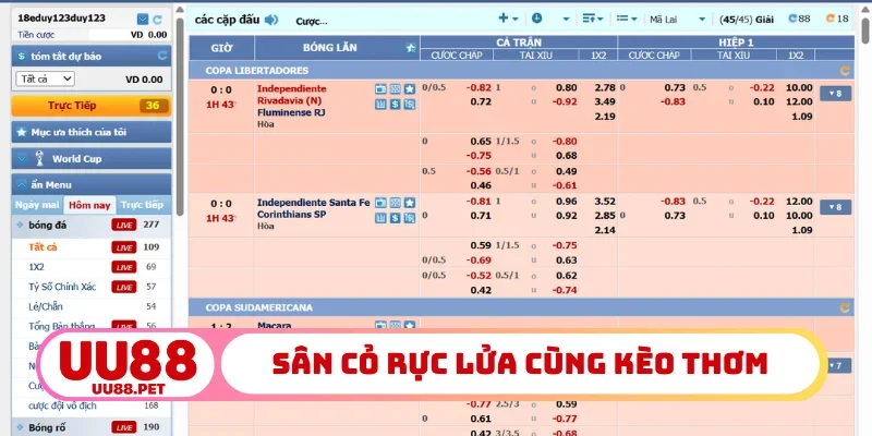 Sân cỏ rực lửa cùng kèo thơm